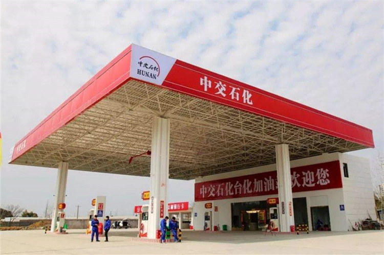 山南加油站钢结构网架案例6